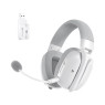 ATTACK SHARK L80PRO Wireless Gaming Headset, Adjustable Dual Mics, Lightweight Headset with 20ms Low Latency, 40mm Drivers,3 Modes (2.4G/Bluetooth/Wired) for PC/Phone (White)